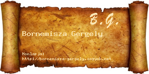 Bornemisza Gergely névjegykártya